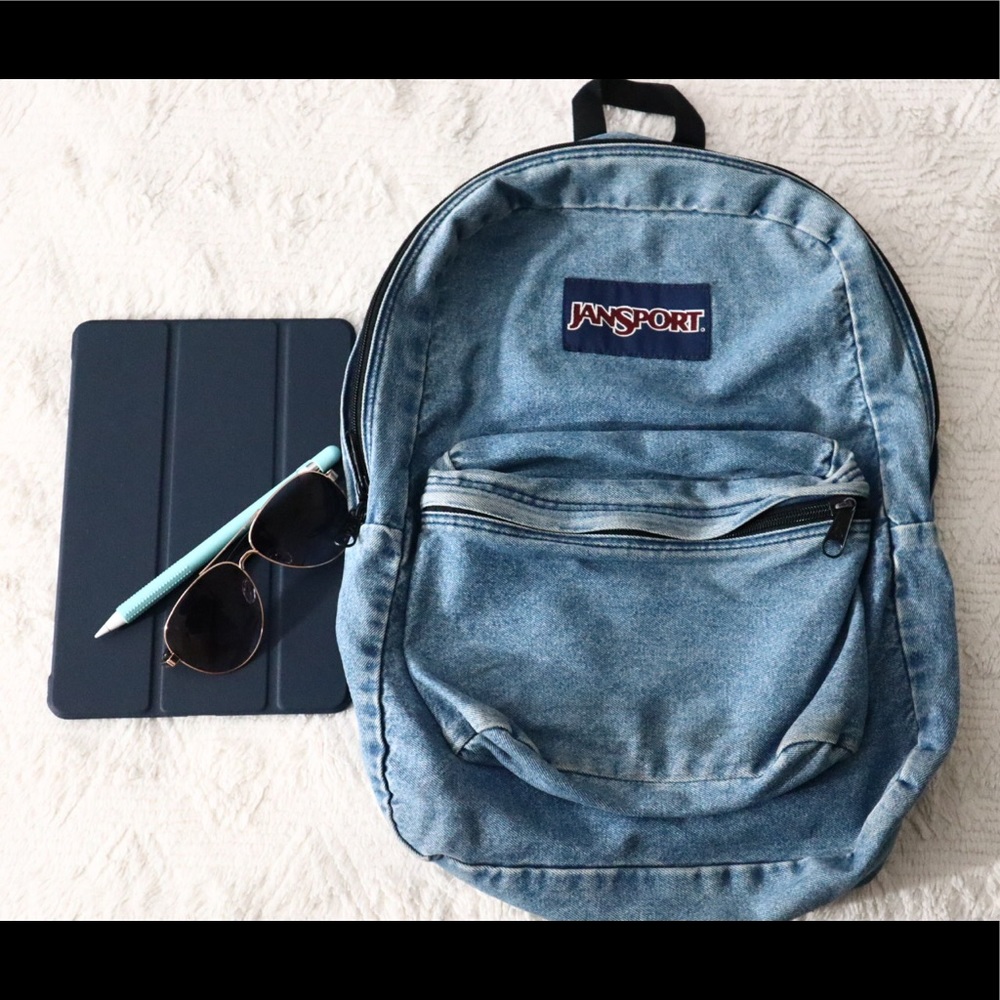 🌻Vintage Jansport Jean Backpack 😳😱